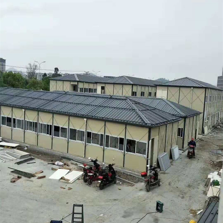 河北岩棉板彩钢房张家口工地用临建房.新型高端设计(组图)(图2)
