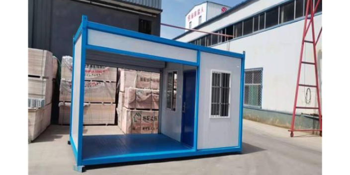 龙湾折叠集装箱直销尽量固定固定在地面上彩钢板的集装箱(图1)
