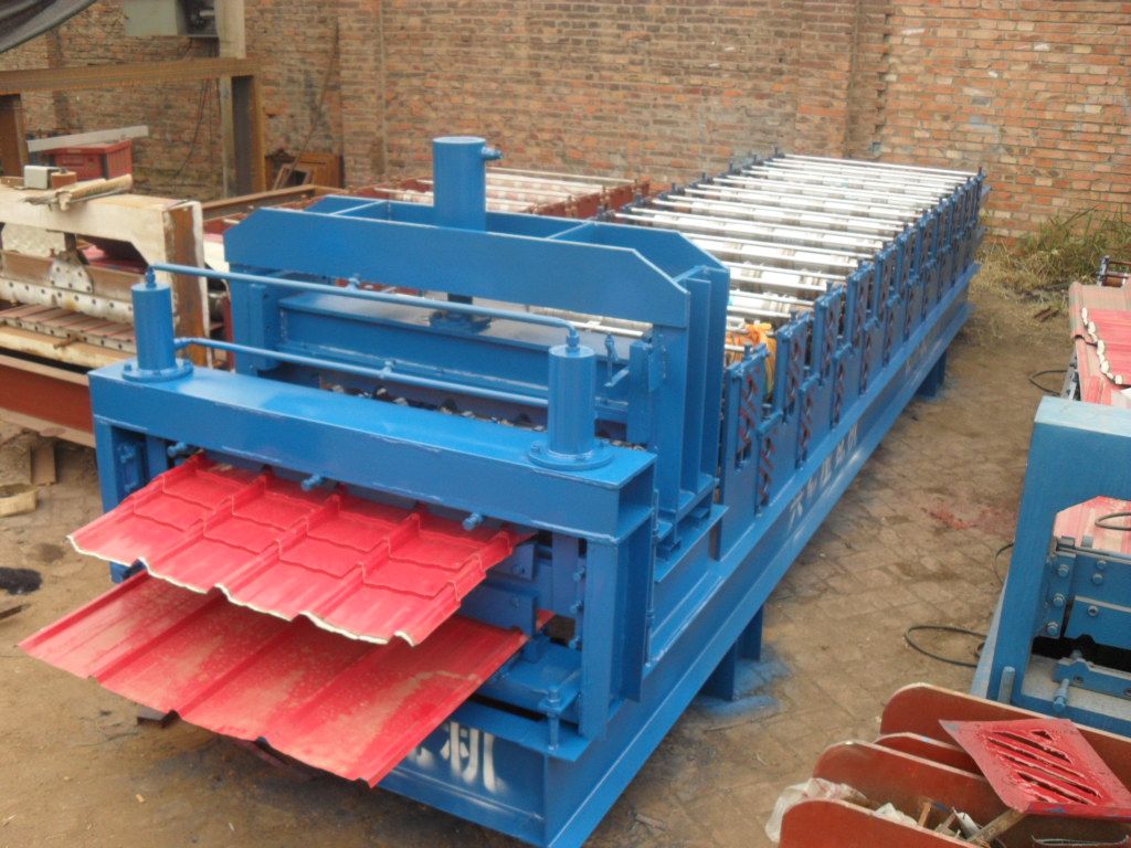 彩用45度揽口咬合安装，使屋面屋面防水效果更好。(图6)