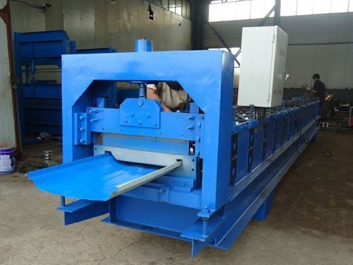 角驰51-470型压瓦机辊轧成型的压型板属咬口屋面板(图2)