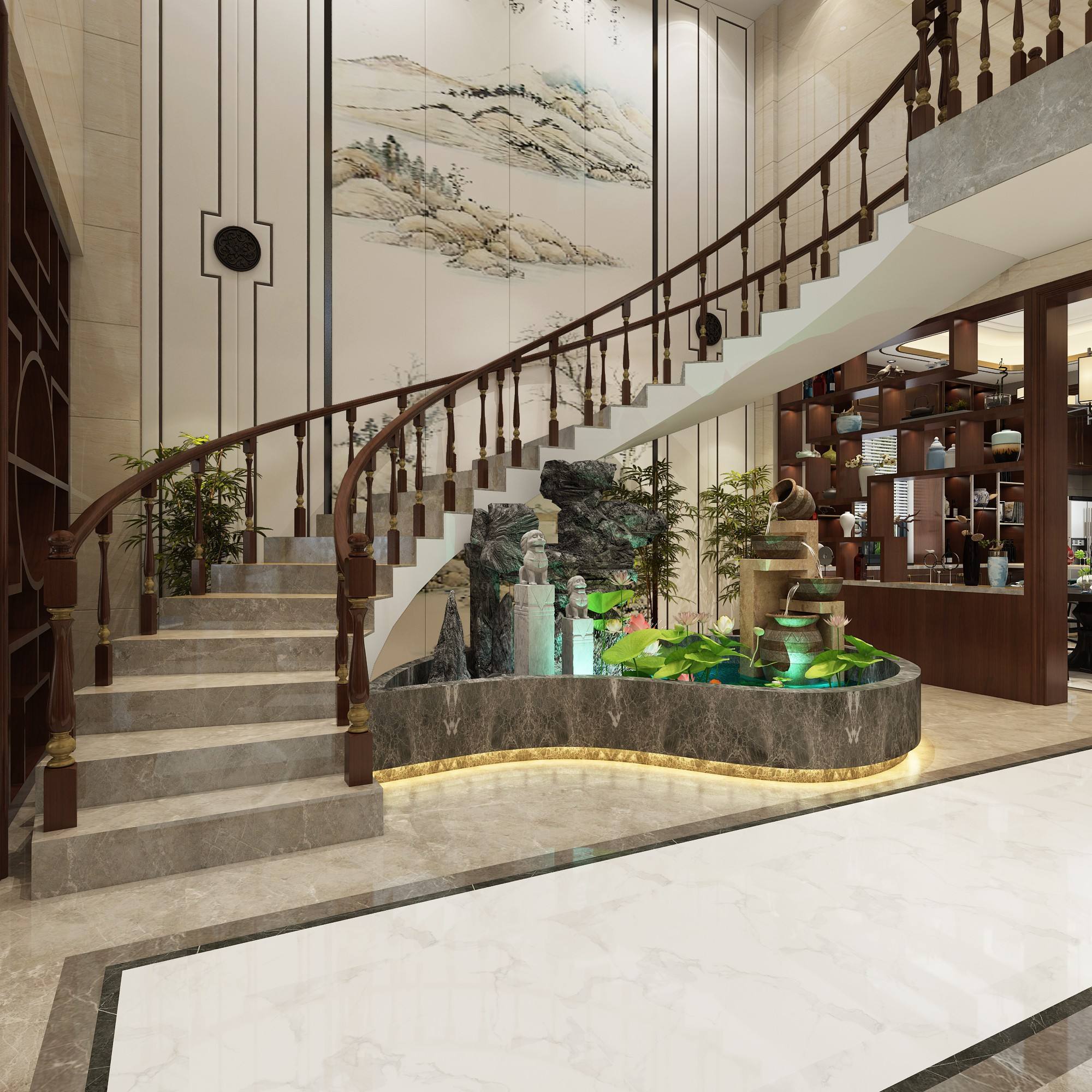 ,自建房屋楼梯怎么设计?家居别墅楼梯风水禁忌图片(图6)