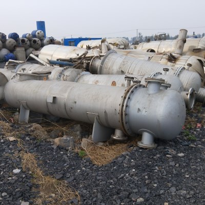 二手不锈钢列管冷凝器出售二手油脂化工设备购销部供应(图2)