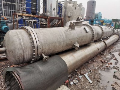 二手不锈钢列管冷凝器出售二手油脂化工设备购销部供应(图5)