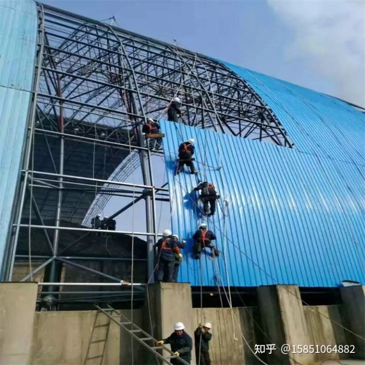 三里港工程有限公司更换彩钢板、电厂输煤栈桥维修更换、输煤(图2)