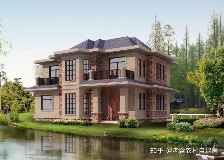 这套别墅是不是比效果图还好看，室内布局的设计也非常适合农村(图1)