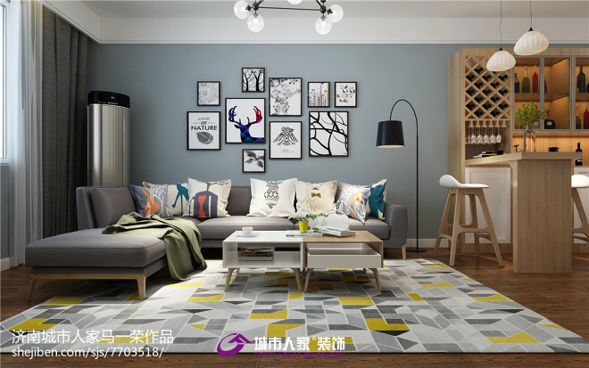 
最新85平小户型北欧极简装修效果图案例分享给你们！(图4)