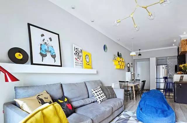 
最新85平小户型北欧极简装修效果图案例分享给你们！(图5)