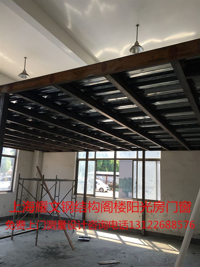 北京博达彩钢房阁楼制作，北京彩钢房阁楼搭建，钢结构安装(图1)