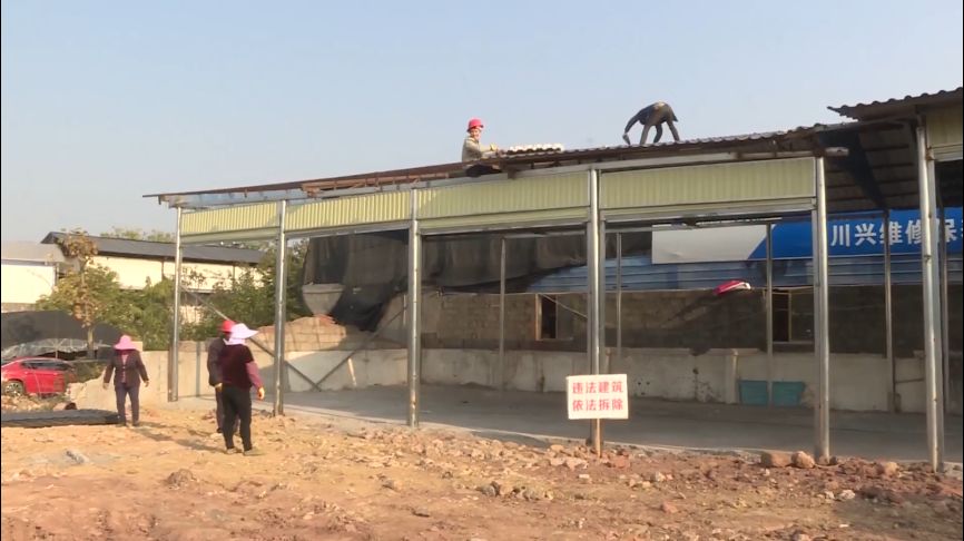 西昌市违建彩钢棚应声倒塌共拆除彩钢棚1000余平方米(图7)