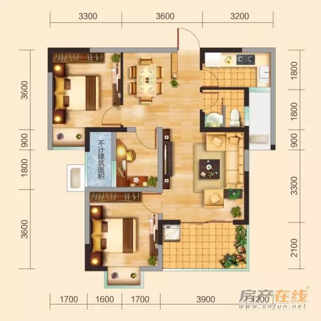 兴丽城三期二组团的户型图，看完之后喜欢的不行(图1)