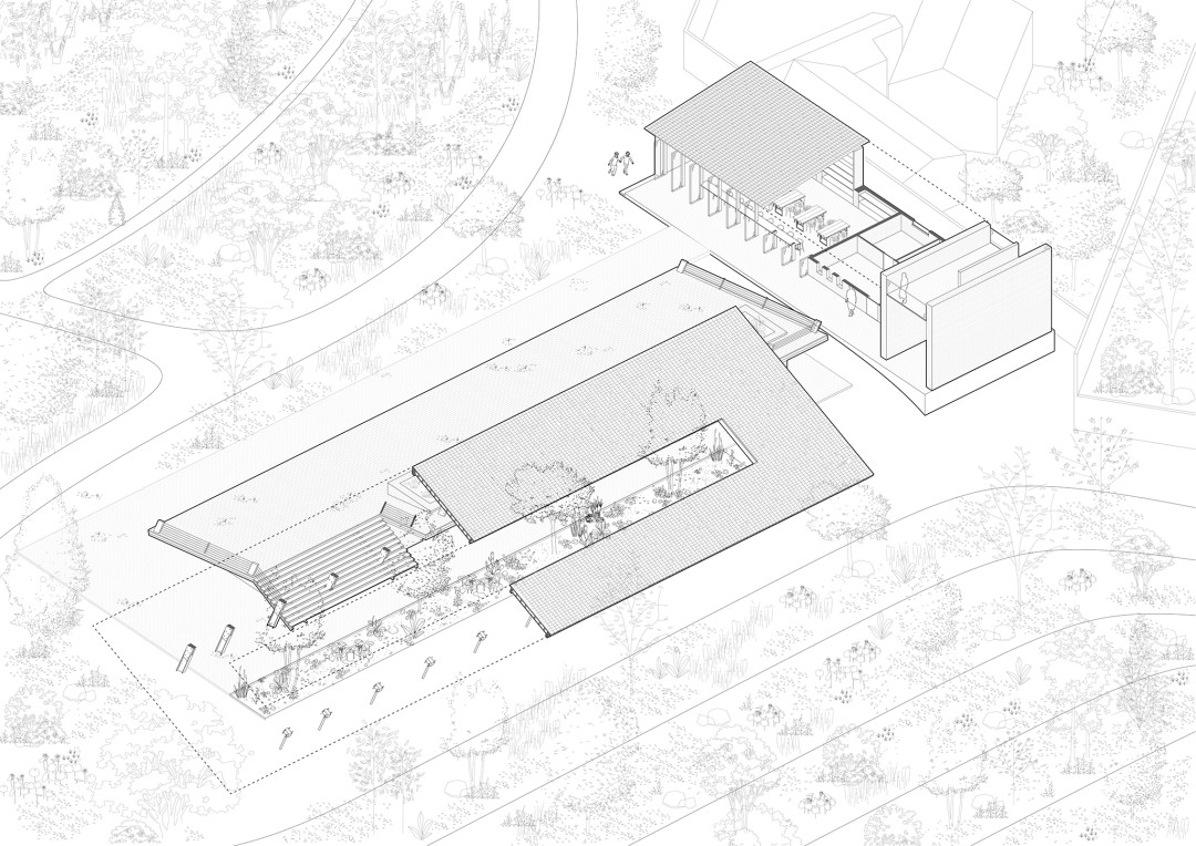 青龙湖水质监测瞭望观景亭鸟瞰图(图19)