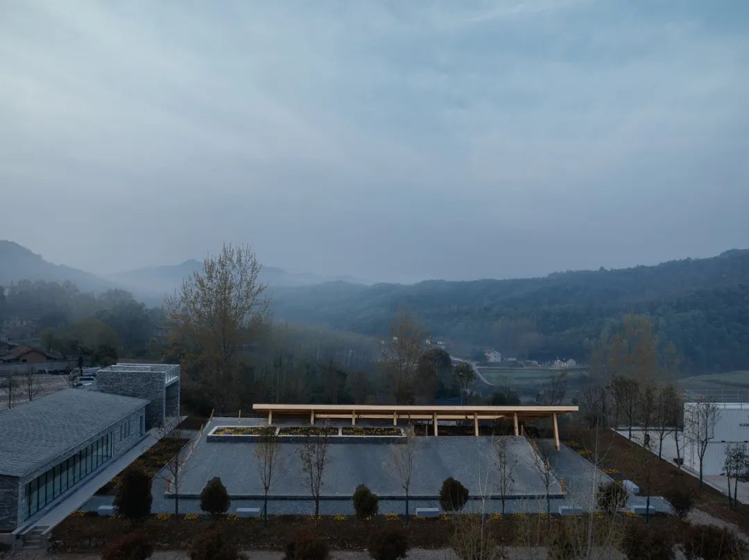 青龙湖水质监测瞭望观景亭鸟瞰图(图8)