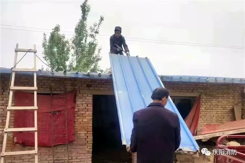 庆阳市合水县一企业已拆除泡沫彩钢板2000余平方米(图8)