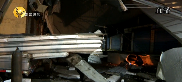 北沙梁1500多平米自建彩钢板房被大风刮飞(图10)