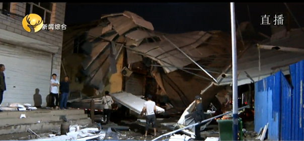 北沙梁1500多平米自建彩钢板房被大风刮飞(图6)