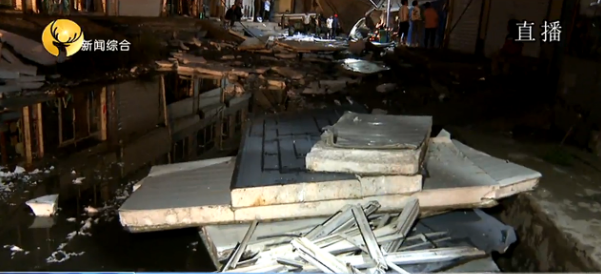 北沙梁1500多平米自建彩钢板房被大风刮飞(图9)