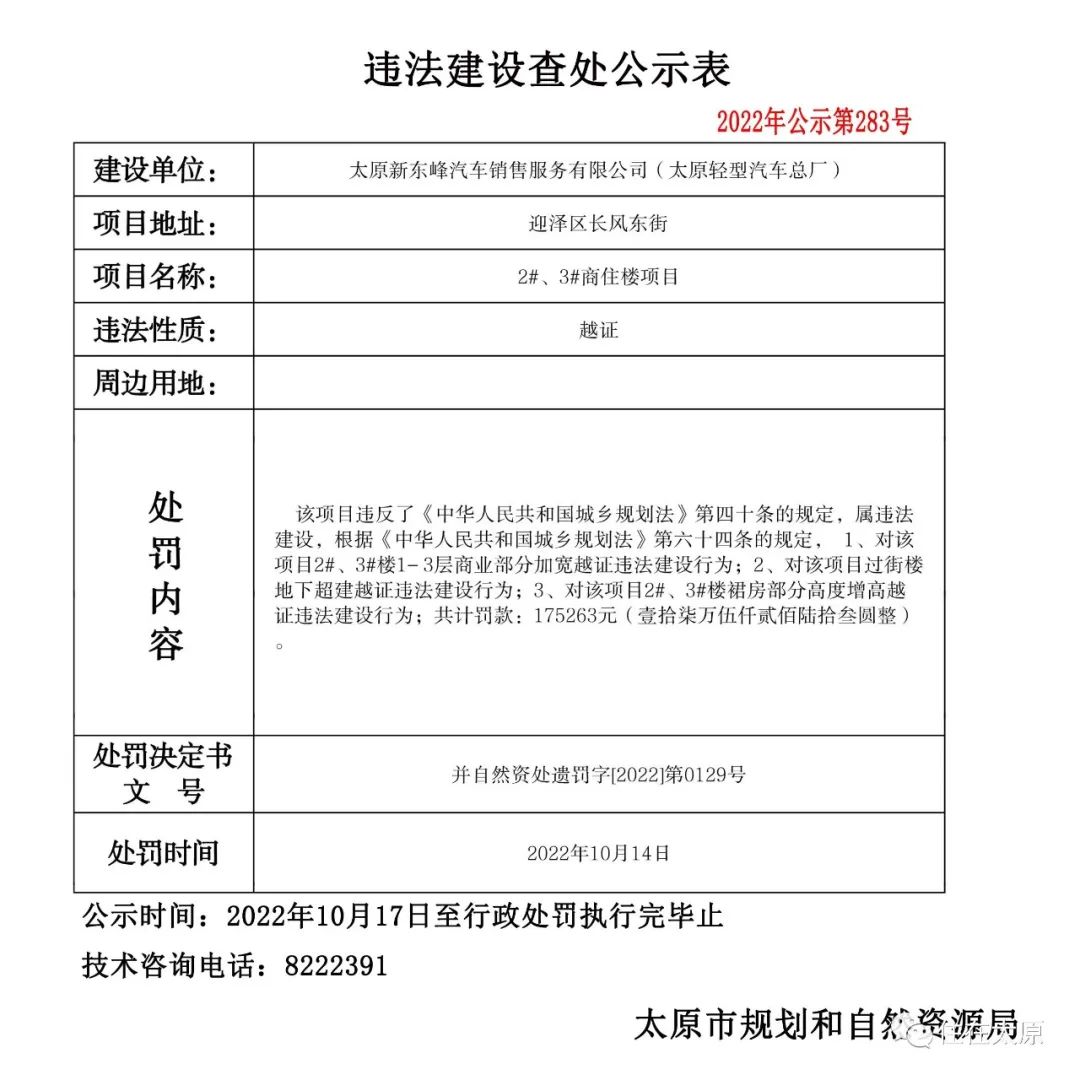 太原市规划和自然资源局发布多项违法建设查处公示(图12)
