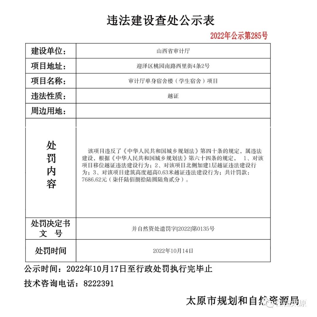 太原市规划和自然资源局发布多项违法建设查处公示(图14)