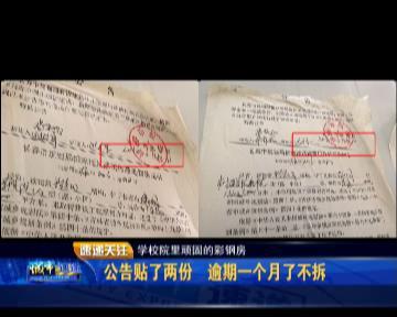 长春一学校空地上建两排彩钢房不足五米(图5)