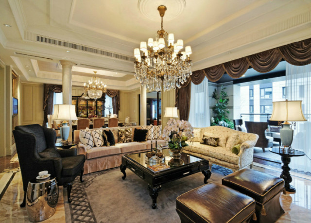 欧式风格装修效果图地中海装修风格特点及特点(图2)