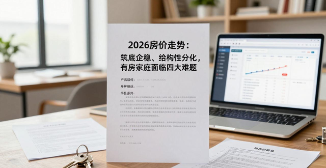 2026房价走势：筑底企稳、结构性分化，有房家庭面临四大难题(图1)