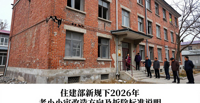 住建部新规下2026年老旧小区改造方向及拆除标准说明(图1)