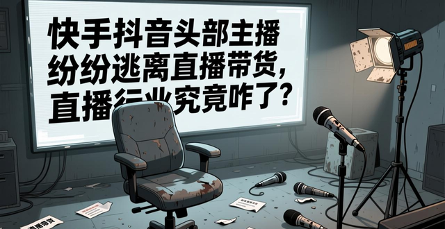 快手抖音头部主播纷纷逃离直播带货，直播行业究竟咋了？(图1)