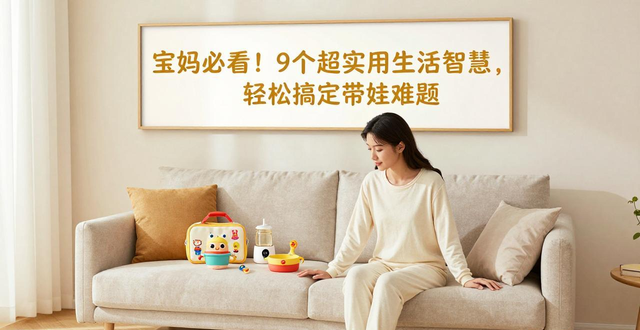 宝妈必看！9个超实用生活智慧，轻松搞定带娃难题(图1)
