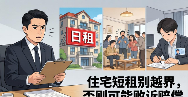 房产律师提醒:住宅短租别越界,否则可能败诉赔偿(图1)
