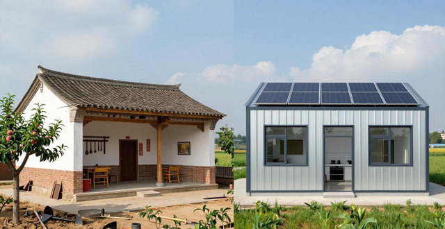 农村盖房选砖瓦房还是彩钢房?各有啥优缺点和适配场景?(图1)