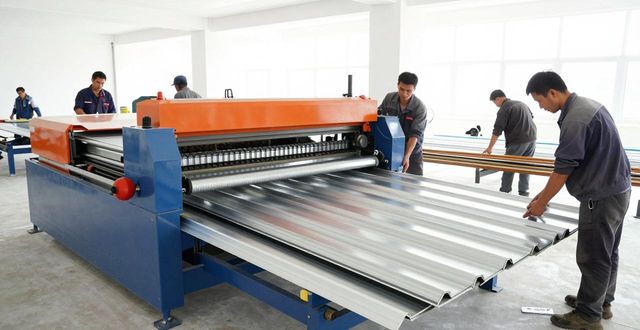 周口二手彩钢压瓦机 750型高效稳定(图1)