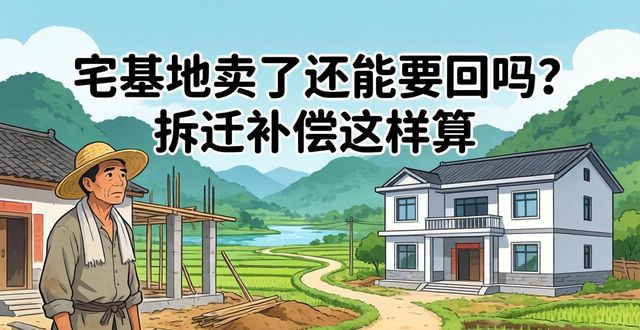 宅基地卖了还能要回吗？拆迁补偿这样算(图1)