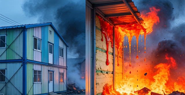 郑州二手活动板房彩钢价格虽低,但防火隐患大需警惕(图1)