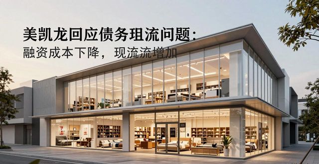 美凯龙回应债务现金流问题：融资成本下降，现金流增加(图1)