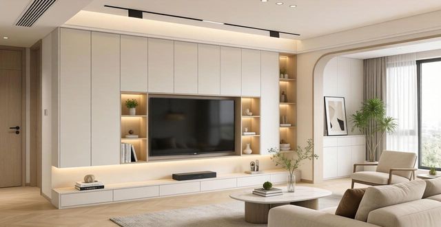 别再费钱做电视墙了！这3种新做法更实用(图1)