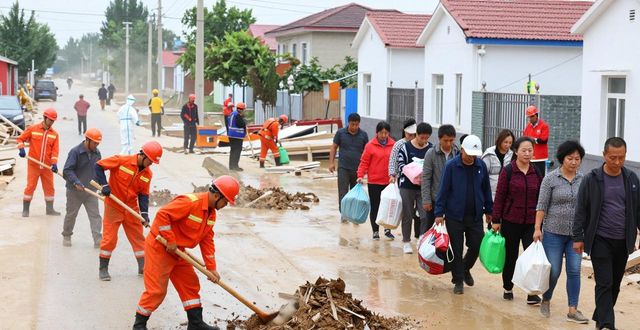 廊坊兴隆宫抗洪抢险队一线抢险 安置点保障暖人心(图1)