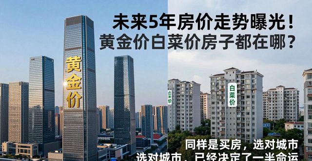 未来5年房价走势曝光!黄金价与白菜价房子都在哪?(图1)