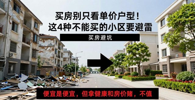 买房别只看单价户型!这4种不能买的小区要避雷(图1)
