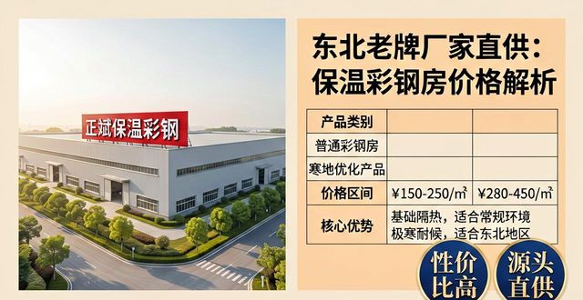 保温彩钢房价格多少？东北老牌厂家直供，性价比高(图1)