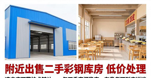 附近出售二手彩钢库房 低价处理(图1)