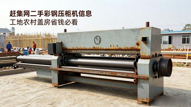 赶集网二手彩钢压瓦机信息 工地农村盖房省钱必看(图1)