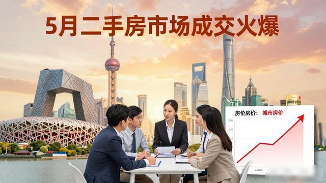5月二手房成交意外火爆，北京上海深圳杭州全涨了(图1)