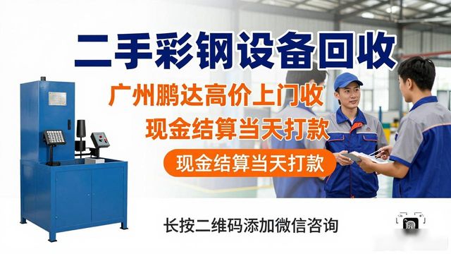 二手彩钢设备回收 广州鹏达高价上门收 现金结算当天打款(图1)