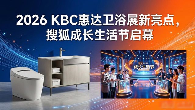 2026 KBC惠达卫浴展新亮点,搜狐成长生活节启幕(图1)