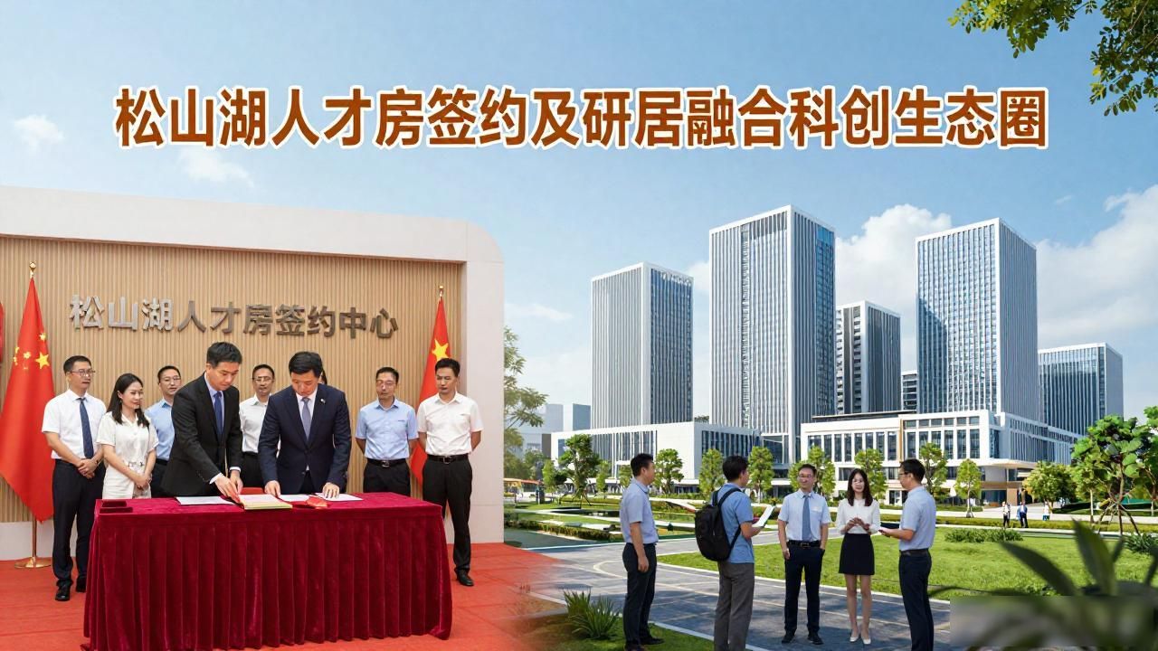 松山湖1500套人才房签约,研改住解决科创人才安居难题(图1)