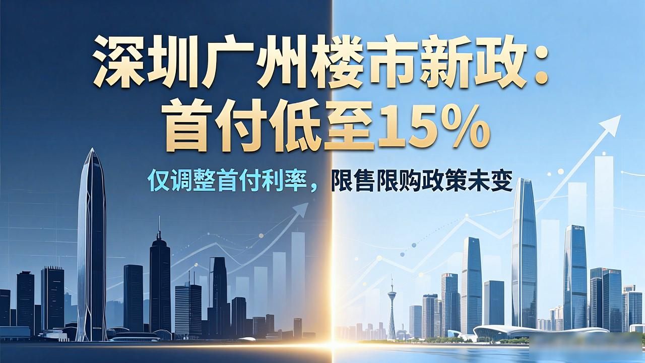 深圳广州楼市新政：首付低至15%，刚需买房时机到了？(图1)