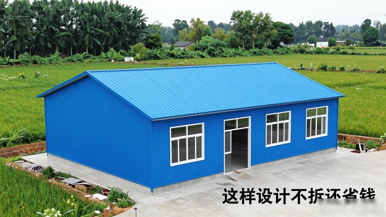 农村门面彩钢房造型图 这样设计不拆还省钱(图1)