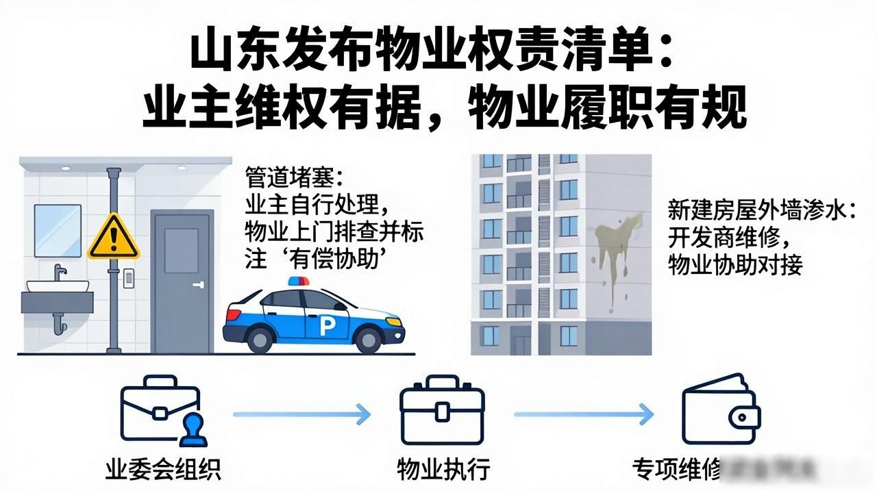 山东发布物业权责清单:业主维权有据,物业履职有规(图1)