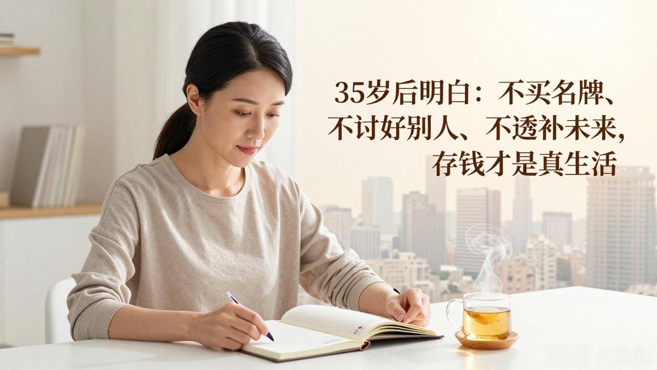 35岁后明白：不买名牌、不讨好别人、不透支未来，存钱才是真生活(图1)