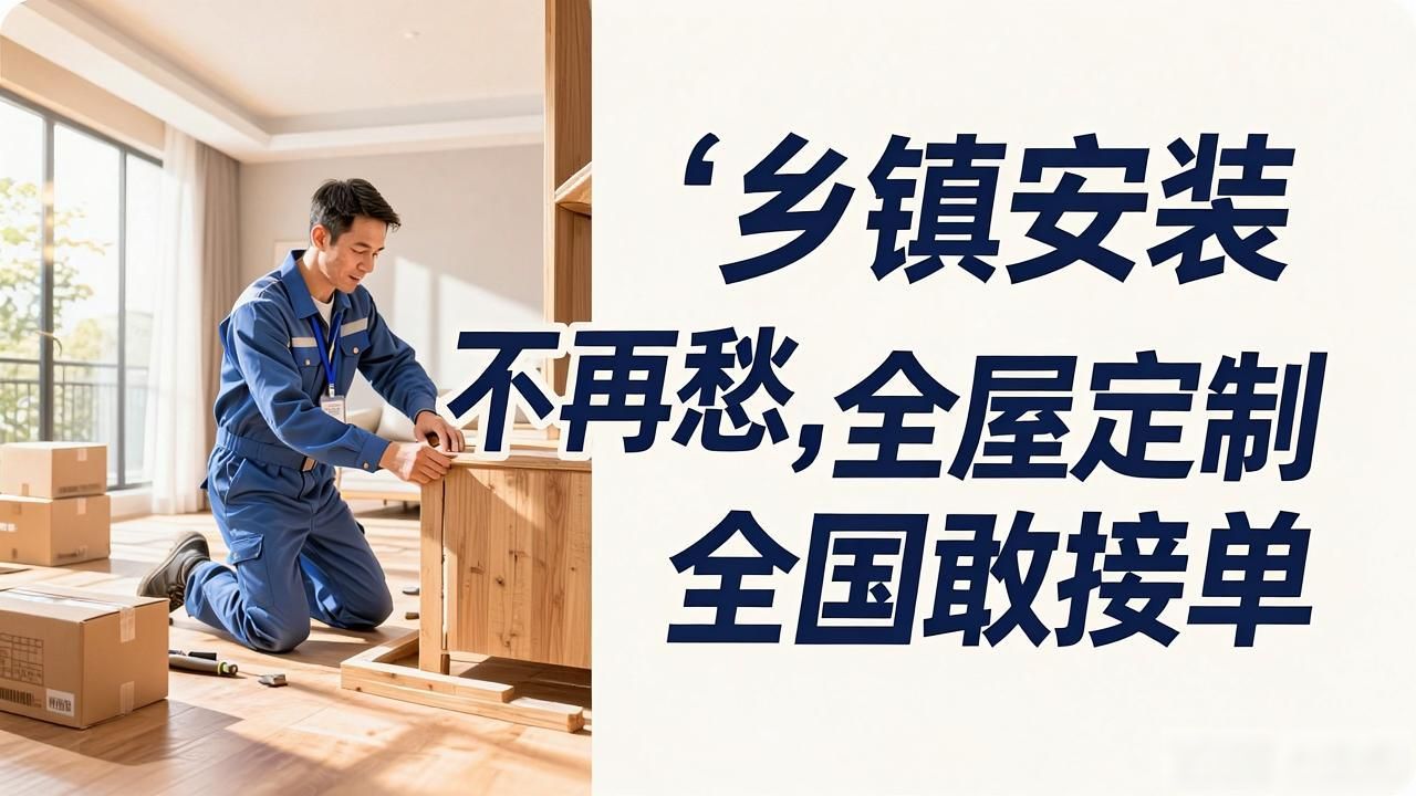 广州建博会最后一天发现奇兵到家：乡镇安装不再愁，全屋定制全国敢接单(图1)